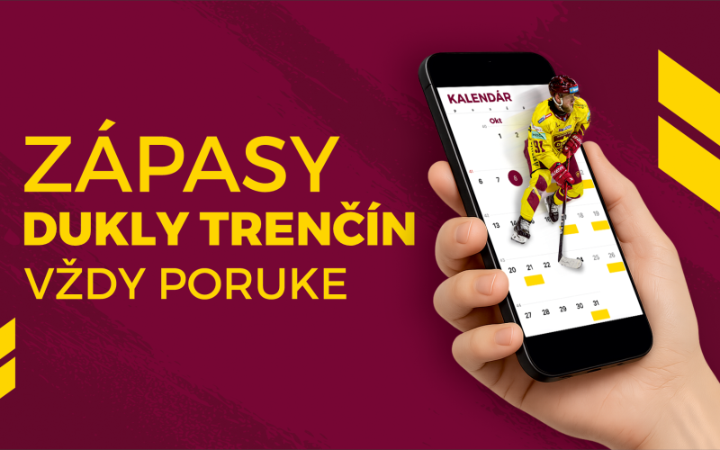 Stiahni si zápasy Dukly Trenčín do svojho kalendára