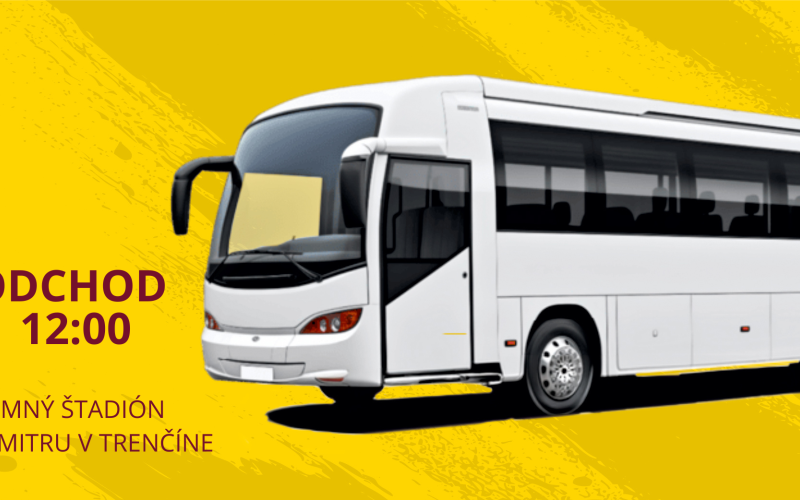 Sobotňajší autobus vyráža o 12:00 z Trenčína