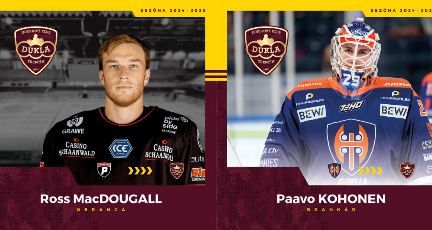 K tímu sa pripája obranca Ross MacDougall a brankár Paavo Kohonen